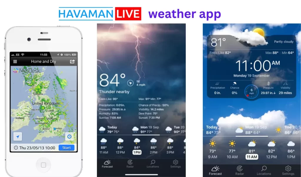 Free application havaman live weather updates tomorrow